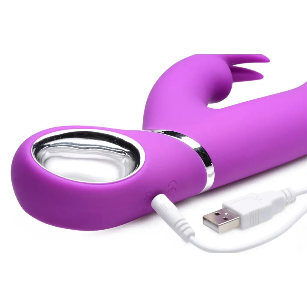 Curve Novelties Vibrator Twirly 66x Spinning Silicone Rabbit Vibrator at the Haus of Shag