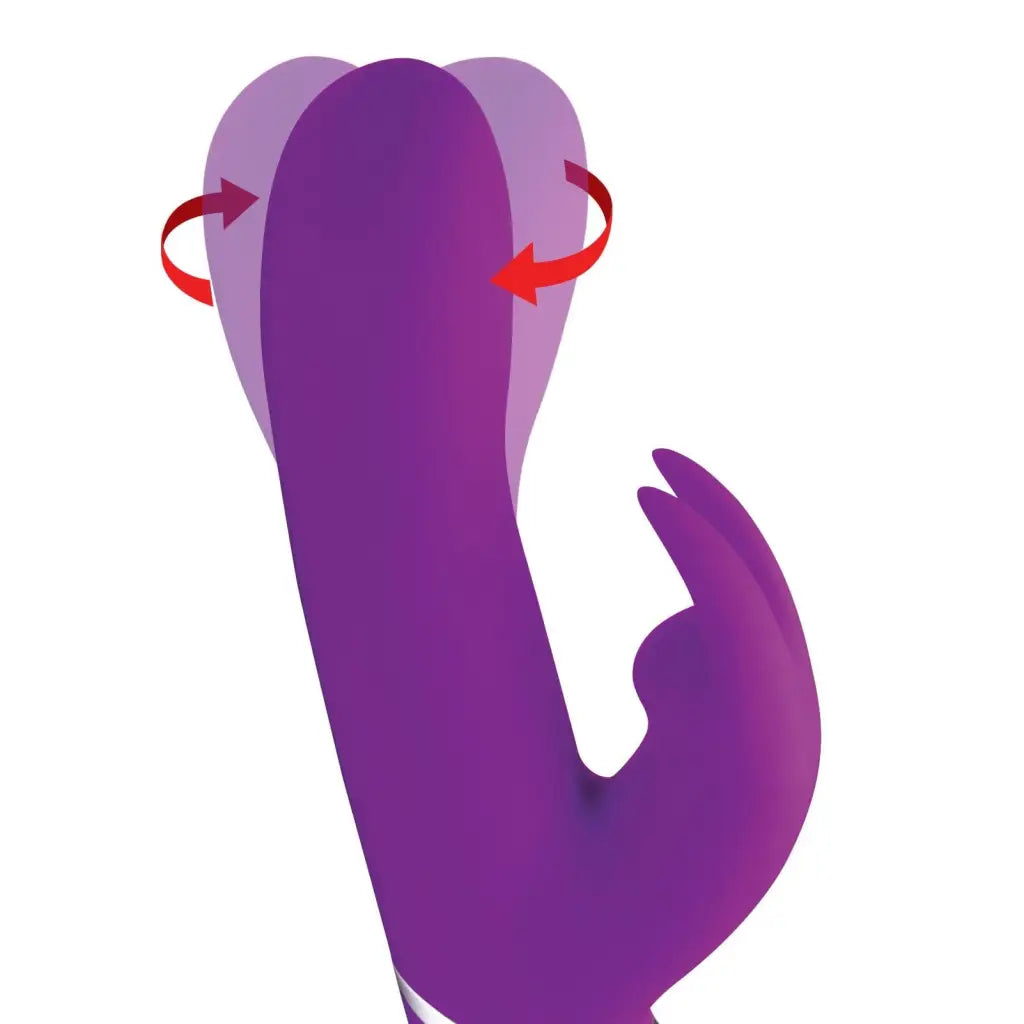 Curve Novelties Vibrator Twirly 66x Spinning Silicone Rabbit Vibrator at the Haus of Shag