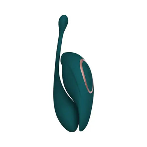 Twitch 2 Rechargeable Suction and Flapping Vibrator with Remote Control Vibrating Egg Forest Green - Forest Green - Egg