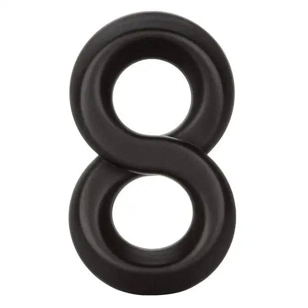 CalExotics Penis Enhancement Ultra Soft Crazy 8 Ring - Black at the Haus of Shag