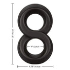 CalExotics Penis Enhancement Ultra Soft Crazy 8 Ring - Black at the Haus of Shag