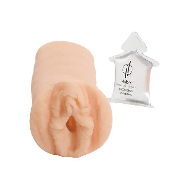 Ultraskyn Quickie flesh-colored silicone vagina with lubricant packet for enhanced pleasure