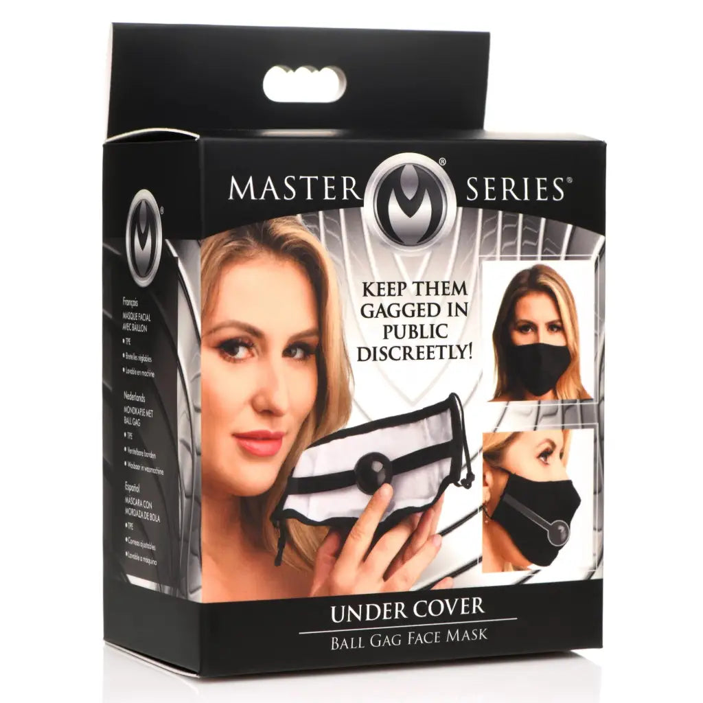 Under Cover Ball Gag Face Mask: Discreet Rubber Ball Gag for Public Wear