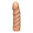 Vac-u-lock 6’ Raging Hard Realistic Dong - Flesh-colored with spiral ridges and rounded tip