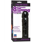 Doc Johnson Dongs & Dildos Vac-u-lock Code Black 8" Classic Dong at the Haus of Shag