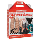 Doc Johnson Dongs & Dildos Vanilla Vac-u-lock Dual Density Starter Set W/wireless Remote at the Haus of Shag