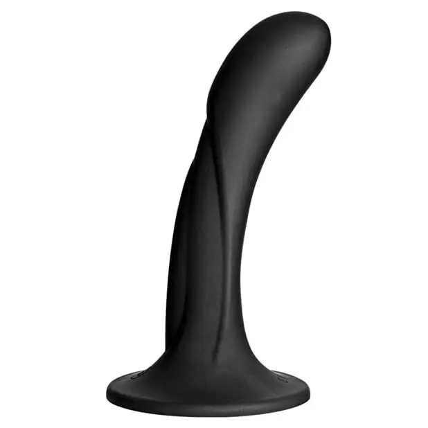 Vac-u-lock G Spot Silicone Dong - Black: Premium Silicone Dil for Enhanced Pleasure