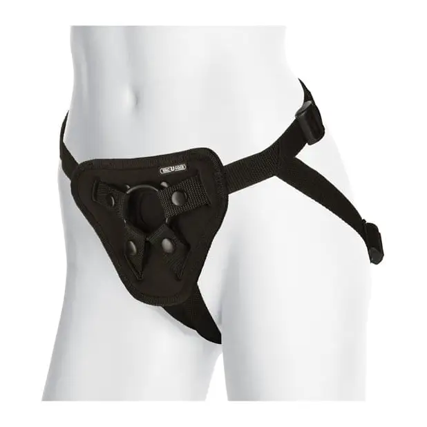 Doc Johnson Strap Ons Vac-u-lock Platinum Edition Accessories Luxe Harness - Black at the Haus of Shag