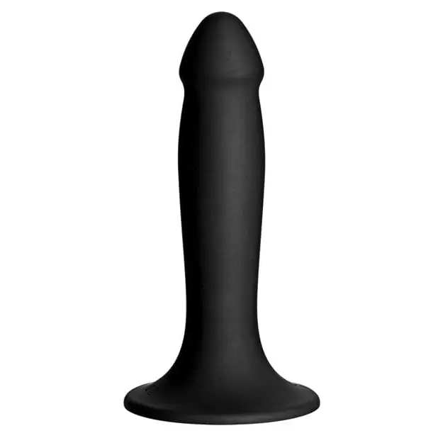 Vac-u-lock Smooth Silicone Dong - Black: Premium black silicone for secure attachment