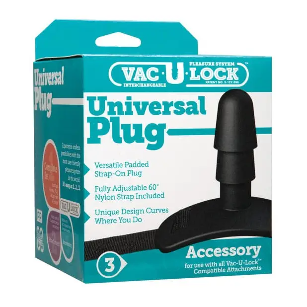 Doc Johnson Dongs & Dildos Vac-u-lock Universal Plug - Black at the Haus of Shag