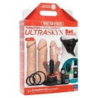 Doc Johnson Dongs & Dildos Vanilla Vac-u-lock Vibrating Dual Density Ultraskyn Set W/wireless Remote at the Haus of Shag