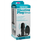 Doc Johnson Strap Ons Vac-u-lock Vibrating Remote Plug W/snaps - Black at the Haus of Shag