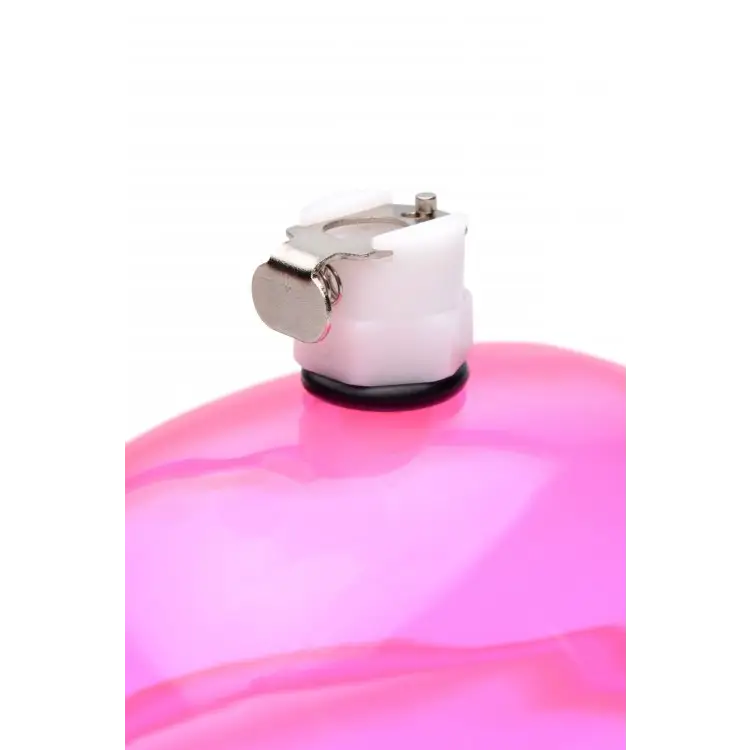 Pink inflatable exercise ball with valve, perfect for use with Vaginal Pump With Cup