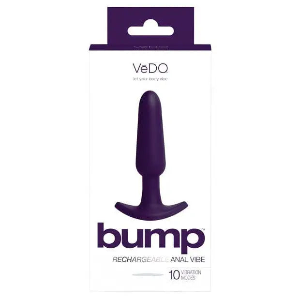 VeDO Vibrator Purple Vedo Bump Rechargeable Anal Vibe at the Haus of Shag