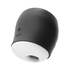 Vedo Grip Rechargeable Vibrating Sleeve - Just Black with the light on and on the ceiling