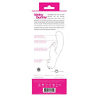 Curved white Vedo Kinky Bunny Plus rechargeable dual vibe with product packaging information