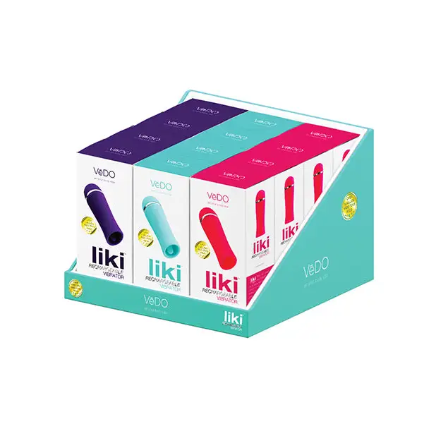 Vedo Liki Flicker Vibe 12pc Assorted Display - Vibrators