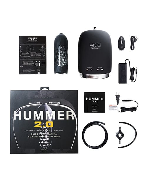 VeDO Powered Stroker Vedo Hummer 2.0 Masturbator - Black at the Haus of Shag