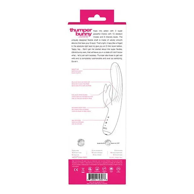 VeDO Vibrator Vedo Thumper Bunny Rechargeable Dual Vibe at the Haus of Shag