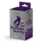 Vedo Thunder Rechargeable Dual Ring ’Thunder Bunny’ in purple packaging