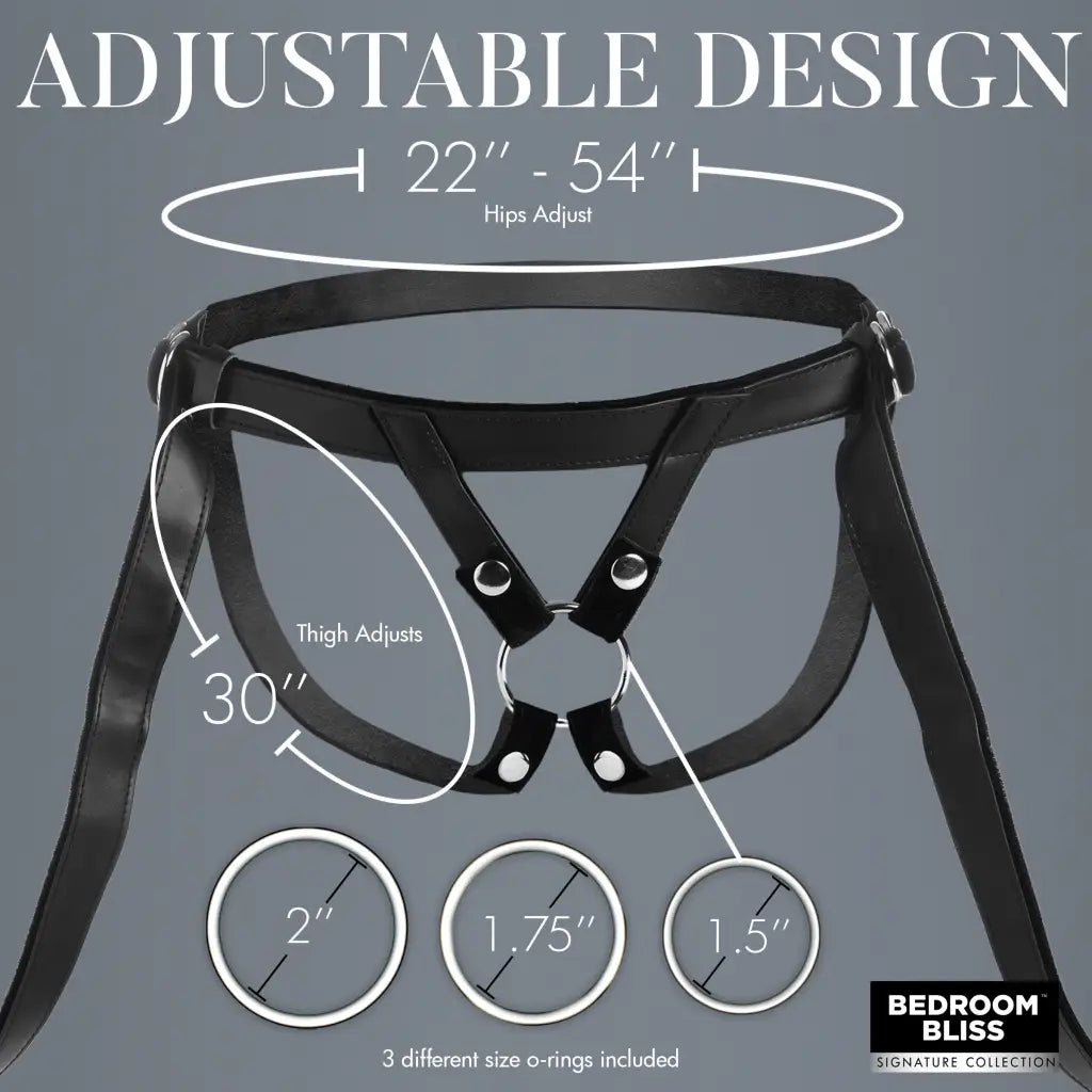 Velvet Kiss Strap-on Harness - Black - Strap On Harness