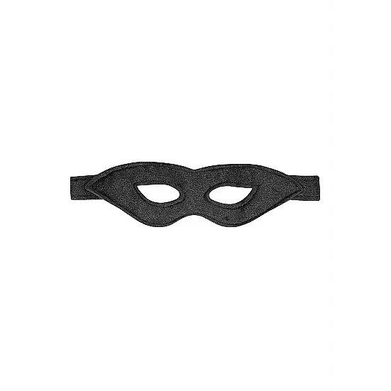 Velvet & Velcro Eye Mask Adjustable Black - Blindfold