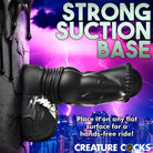 Creature Cocks Venom silicone dildo: black, suction base, premium quality sex toy