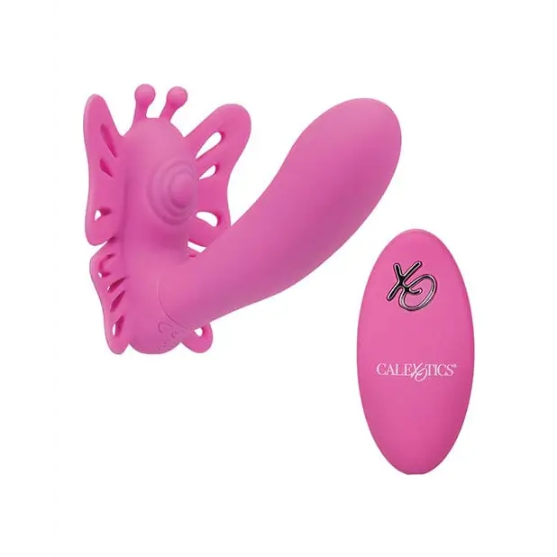 CalExotics Stimulators Venus Butterfly Silicone Remote Pulsating Venus G - Pink at the Haus of Shag