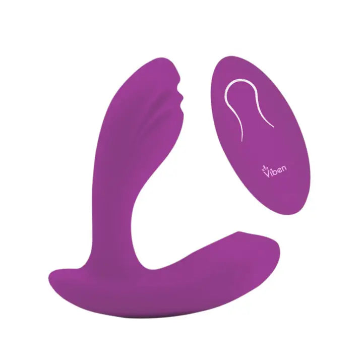 Viben Epiphany Rollerball Clit Massager Berry - Wearable Vibrator