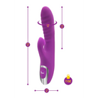 Viben Frenzy Rabbit Vibe W/ Clit Suction Berry - Rabbit