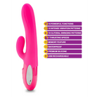 Viben Hypnotic Thrusting Rabbit W/ Clit Stim - Hot Pink - Rabbit