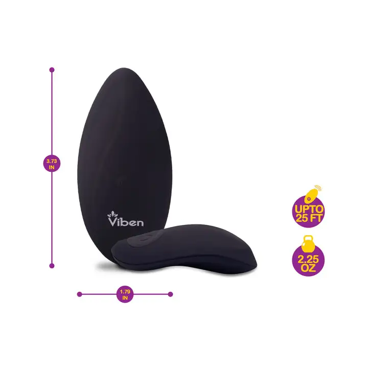 Viben Racy 10 Function Panty Vibe Black - Wearable Vibrator