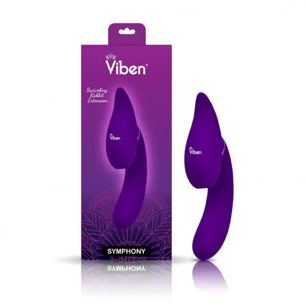 Viben Symphony Insertable Triple Motor Vibe Violet - Vibrators