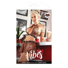 Vibes ’Thirst Trap’ Skater Skirt by Fantasy Lingerie - Leopard Print Mini Skirt