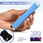 Vibra-Glass 10x Mini Vibe - Blue - Plain Vibrator