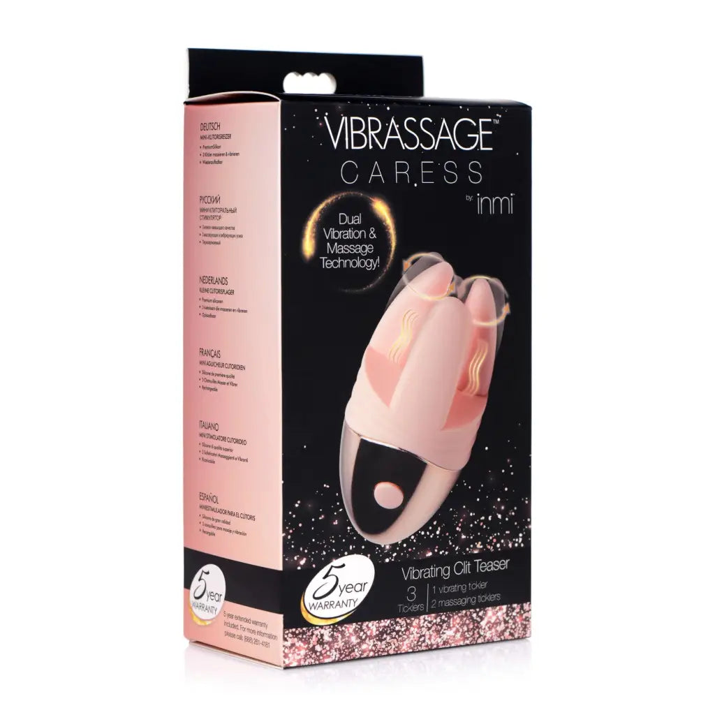 Vibrassage Vibrator Vibrassage Caress Dual Vibrating Silicone Clit Teaser at the Haus of Shag