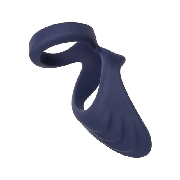 CalExotics Penis Enhancement Viceroy Perineum Dual Ring - Blue at the Haus of Shag