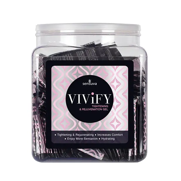 Vivify Tightening & Rejuvenation Gel 100 Pc Single Use Packet Tub - Enhancers and Stimulants