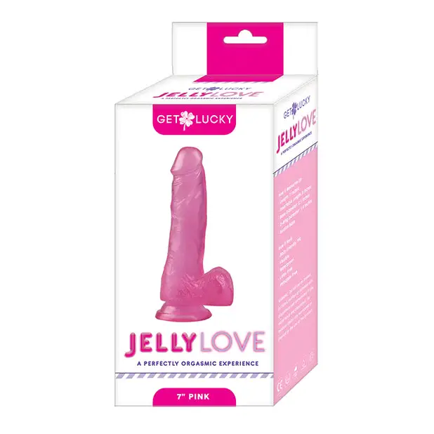 Voodoo Get Lucky 7’’ Jelly Series Jelly Love - Pink - Dongs & Dildos