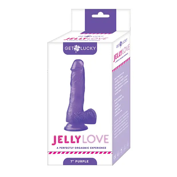 Voodoo Get Lucky 7’’ Jelly Series Jelly Love - Purple - Dongs & Dildos