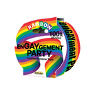 (wd) Engaygement Rainbow Cauti Tape - Party Games Gifts & Supplies