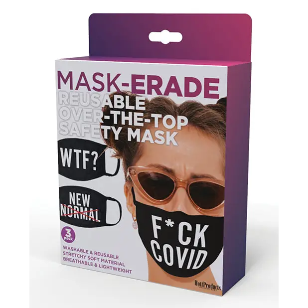 (wd) Mask-erade Masks 3 Pack - Lingerie & Clothing