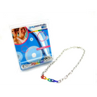 (wd) Rainbow & Silver Links Necklace 20 ’ - Party Games Gifts & Supplies