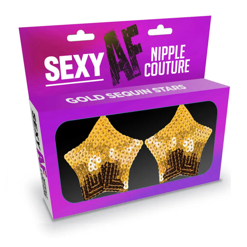 (wd) Sexy Af Gold Stars Nipple Covers - Sextoys for Women