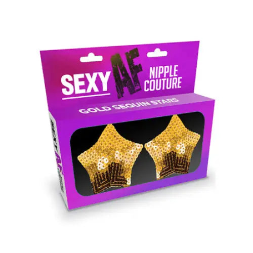 (wd) Sexy Af Gold Stars Nipple Covers - Sextoys for Women