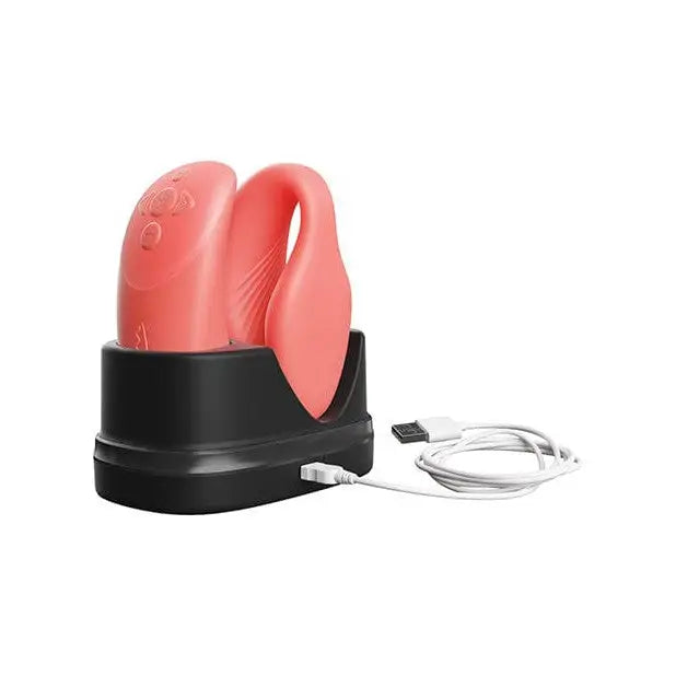 We-Vibe Chorus Couples Vibrator with Remote and App Control charging with squeeze remote