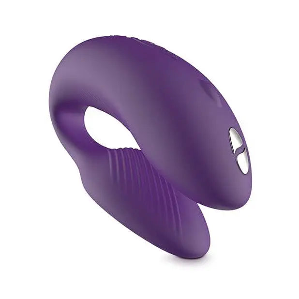 We-Vibe Chorus Couples Vibrator with squeeze remote and app control in vibrant purple
