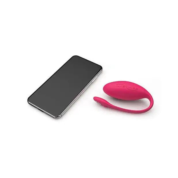 Pink iPhone case and black iPhone beside We-Vibe Jive Wearable G-Spot Vibrator with App Control