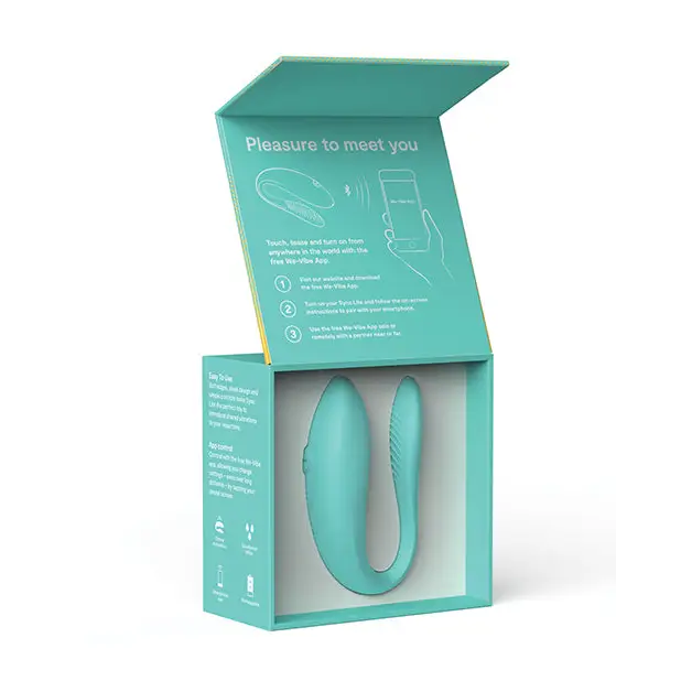 Box for We-Vibe Sync Lite showing single button and multiple intensity levels