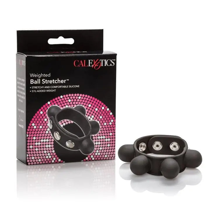 CalExotics Bondage Fetish & Kink Weighted Ball Stretcher Black at the Haus of Shag